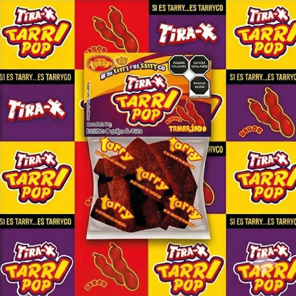 Tira-x Tarrypop Tamarindo Chile 4 Packs 280gr