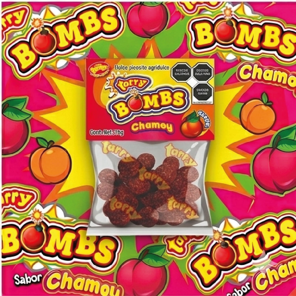 Tarry Bombs Chamoy 4 Packs 280gr Bolitas Dulce Enchilado