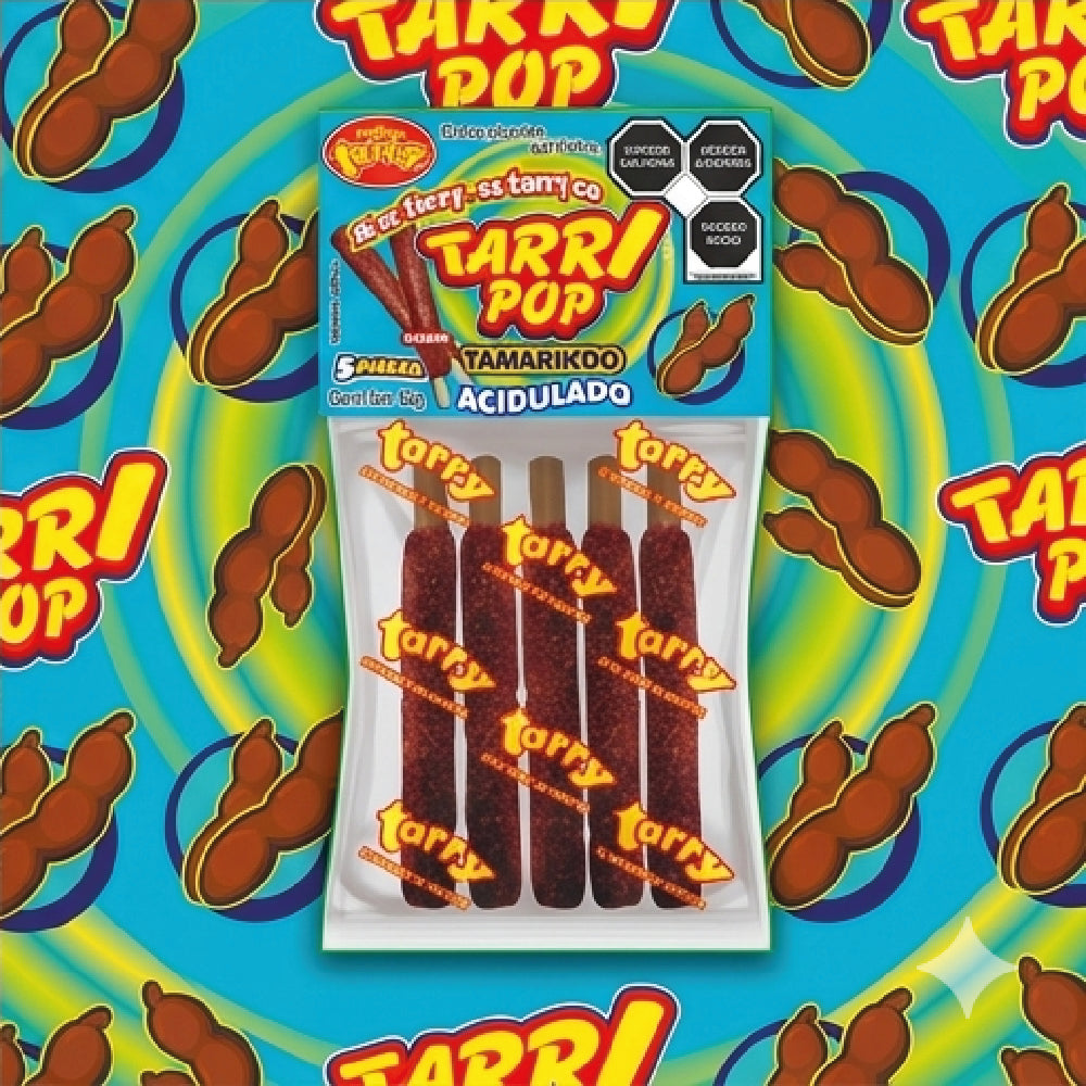 Tarry Pop Banderilla Tamarindo 3pack Total 15pz 180gr