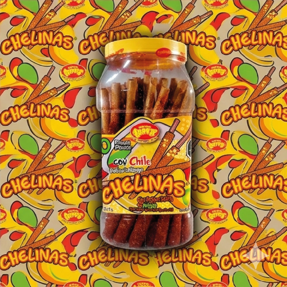 Tarry Vitrolero Banderillas Jumbo Mango Chamoy 50 Pz 900gr