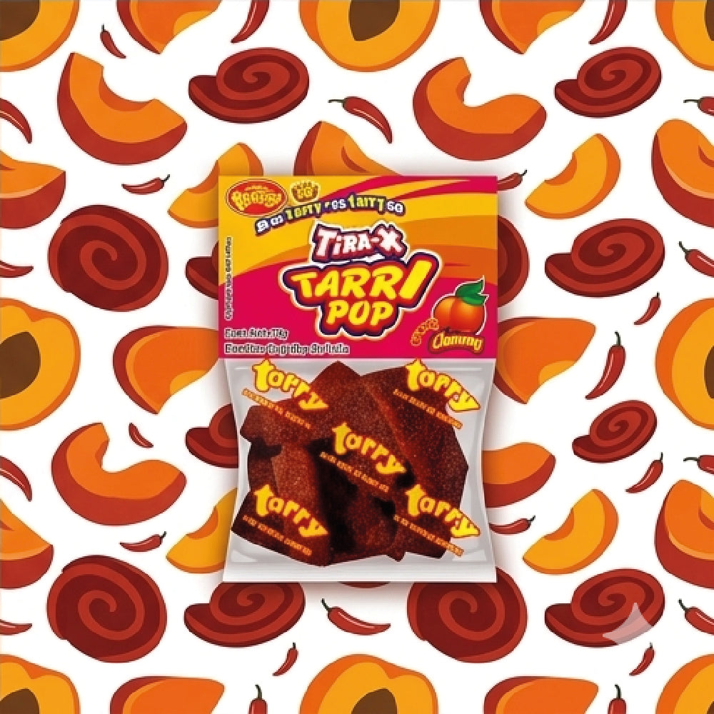 Tira-x Tarrypop Chamoy Chile 4 Packs 280gr
