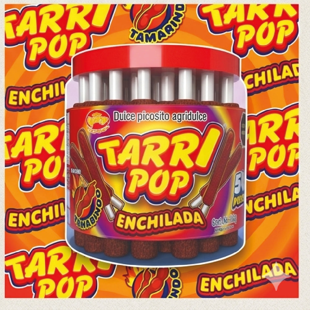 Tarry pop Vitrolero Banderilla Tamarindo 50pz 540gr Michelada