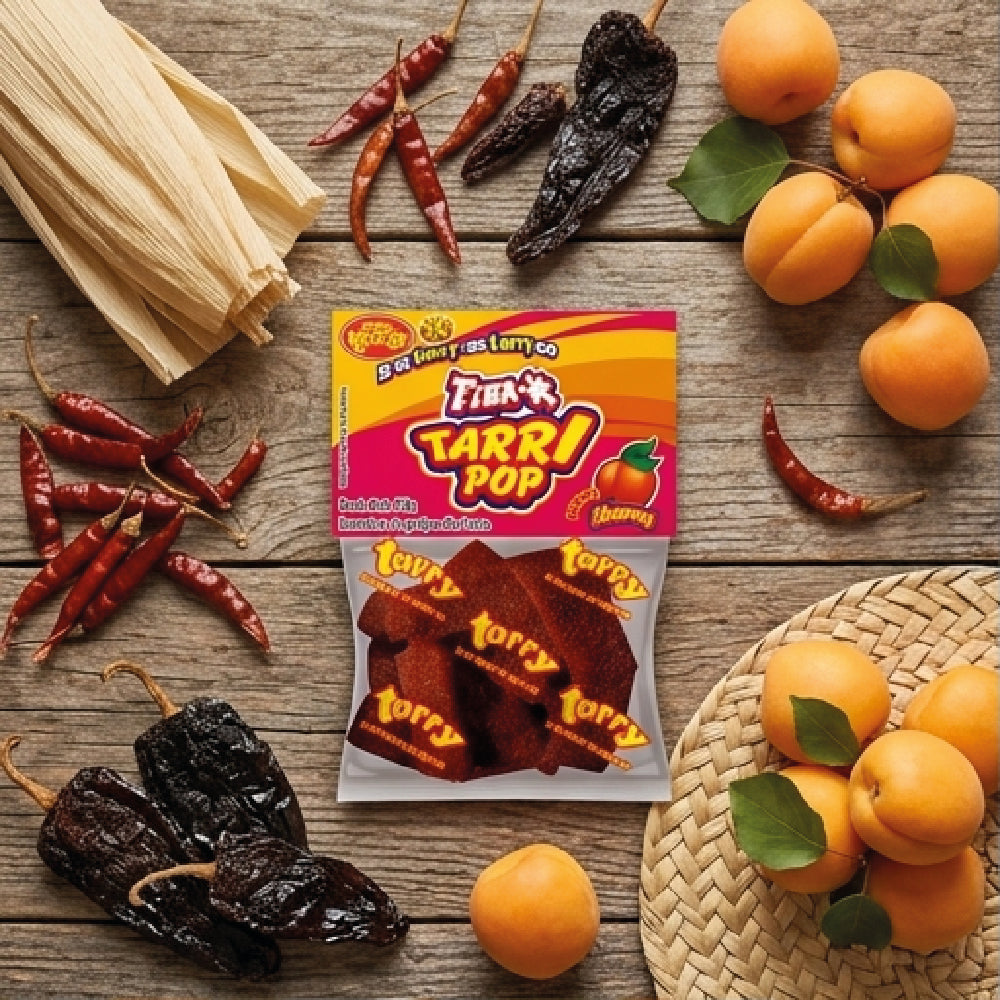 Tira-x Tarrypop Chamoy Chile 4 Packs 280gr