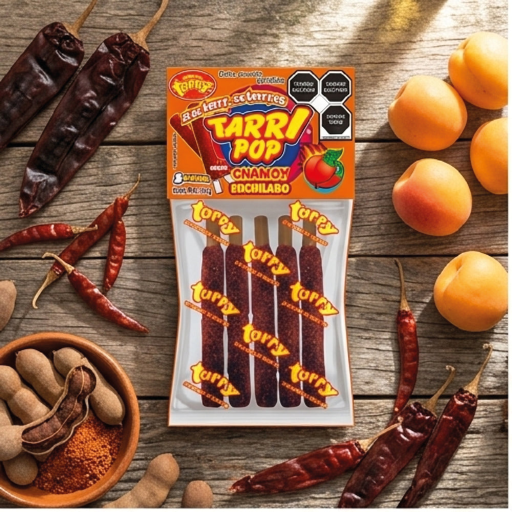 Tarry Pop Banderilla Chamoy 3 Pack Total 15pz 180gr