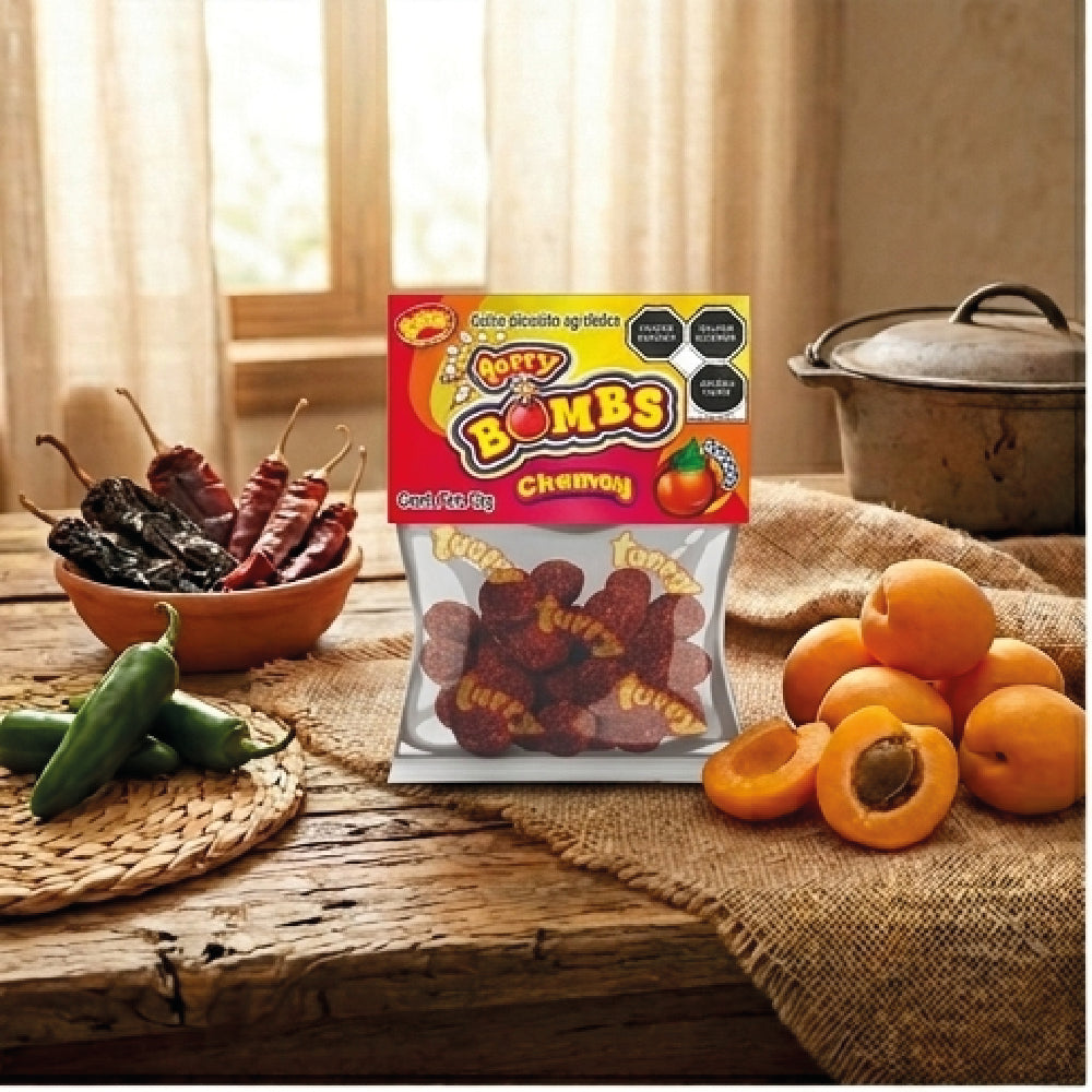 Tarry Bombs Chamoy 4 Packs 280gr Bolitas Dulce Enchilado