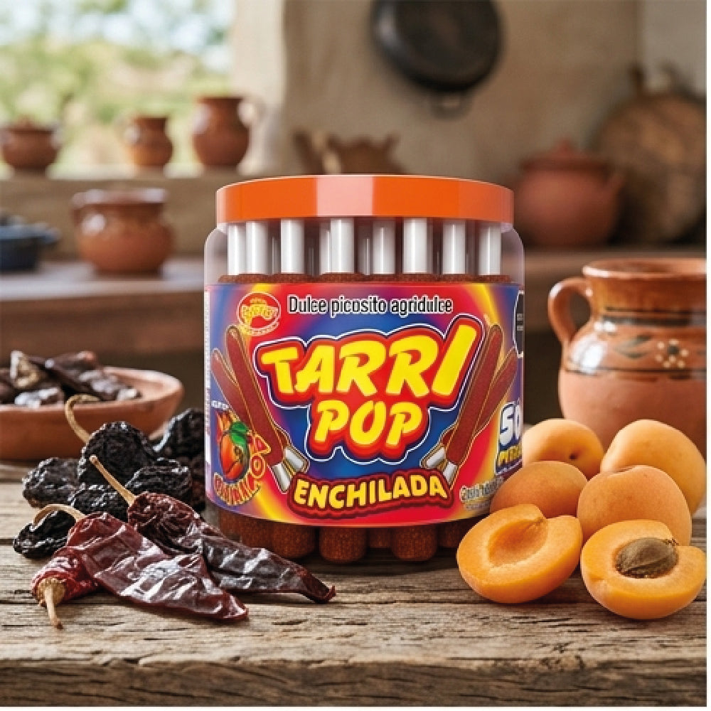 Tarry Pop Vitrolero Banderilla Chamoy 50pz 540gr Micheladas