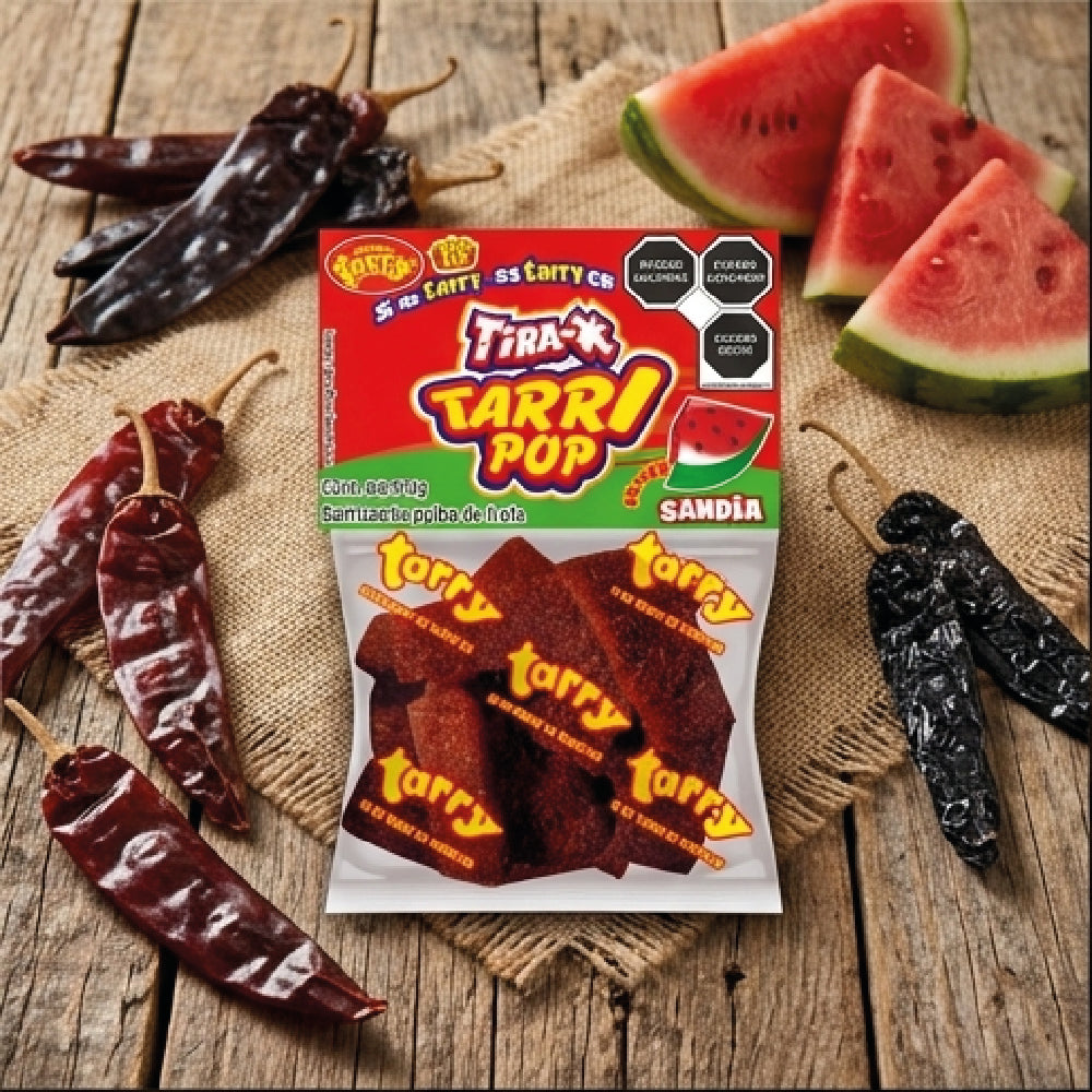 Tira-x Tarrypop Sandía Chile 4 Packs 280gr