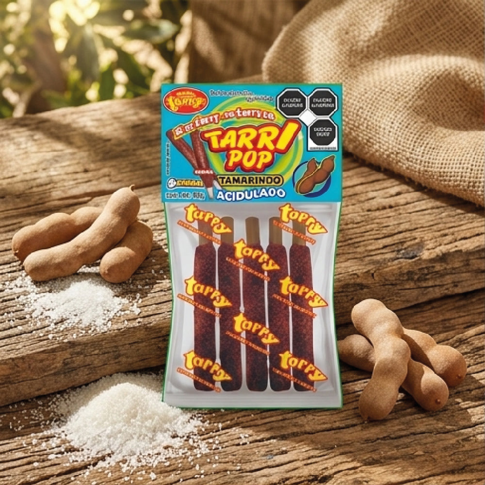 Tarry Pop Banderilla Tamarindo 3pack Total 15pz 180gr