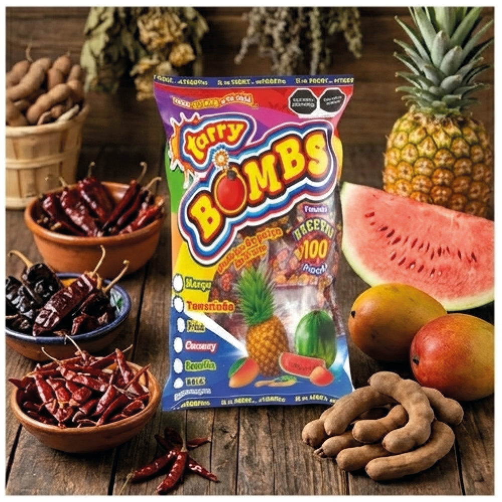 Bolsa Tarry Bombs Mix 413gr 100pz Bolitas De Chile