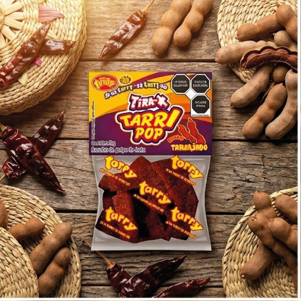 Tira-x Tarrypop Tamarindo Chile 4 Packs 280gr