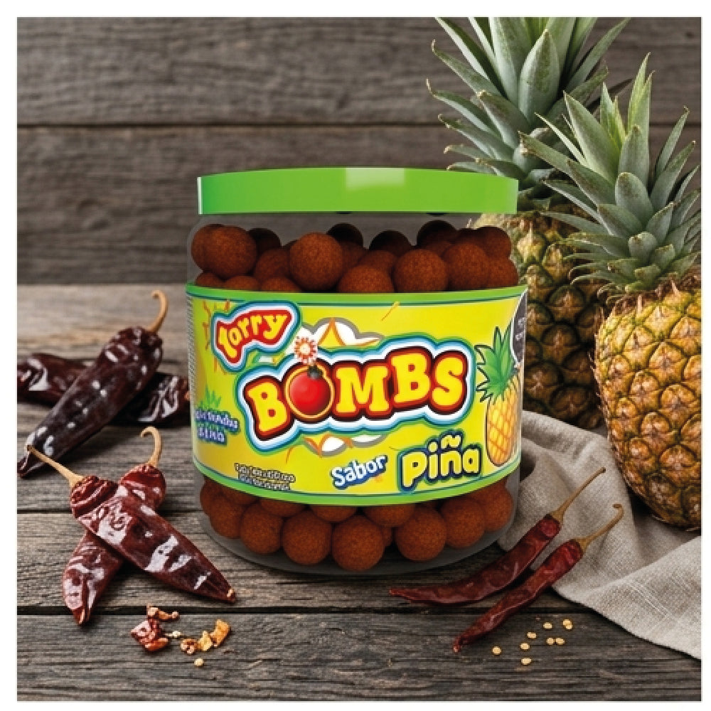 Vitrolero Tarry Bombs Piña 600gr Bolitas De Chile