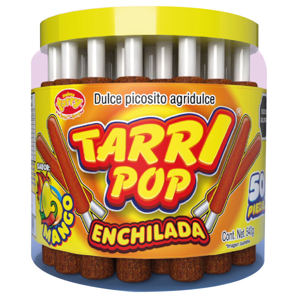 Tarry Pop Vitrolero Banderilla Mango 50pz 540 Gr Micheladas