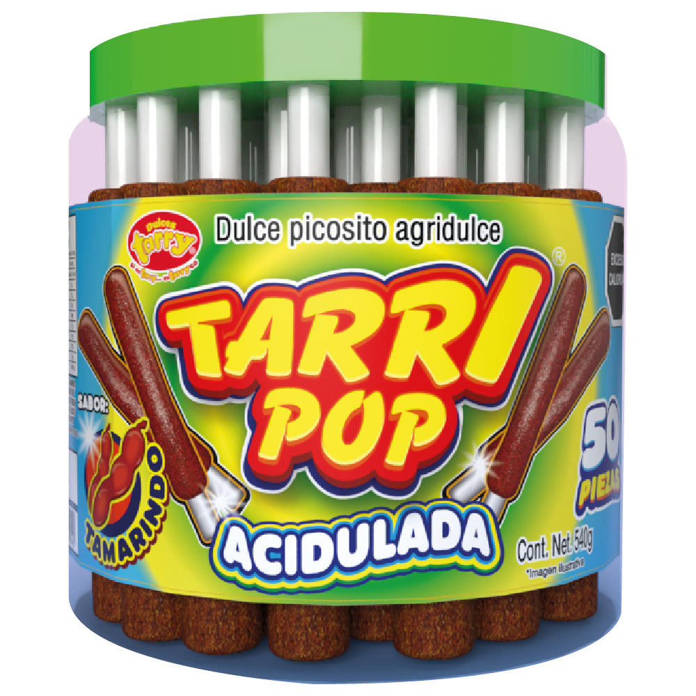 Tarrypop Vitrolero Banderilla Tamarindo Acidulado 50pz 540gr