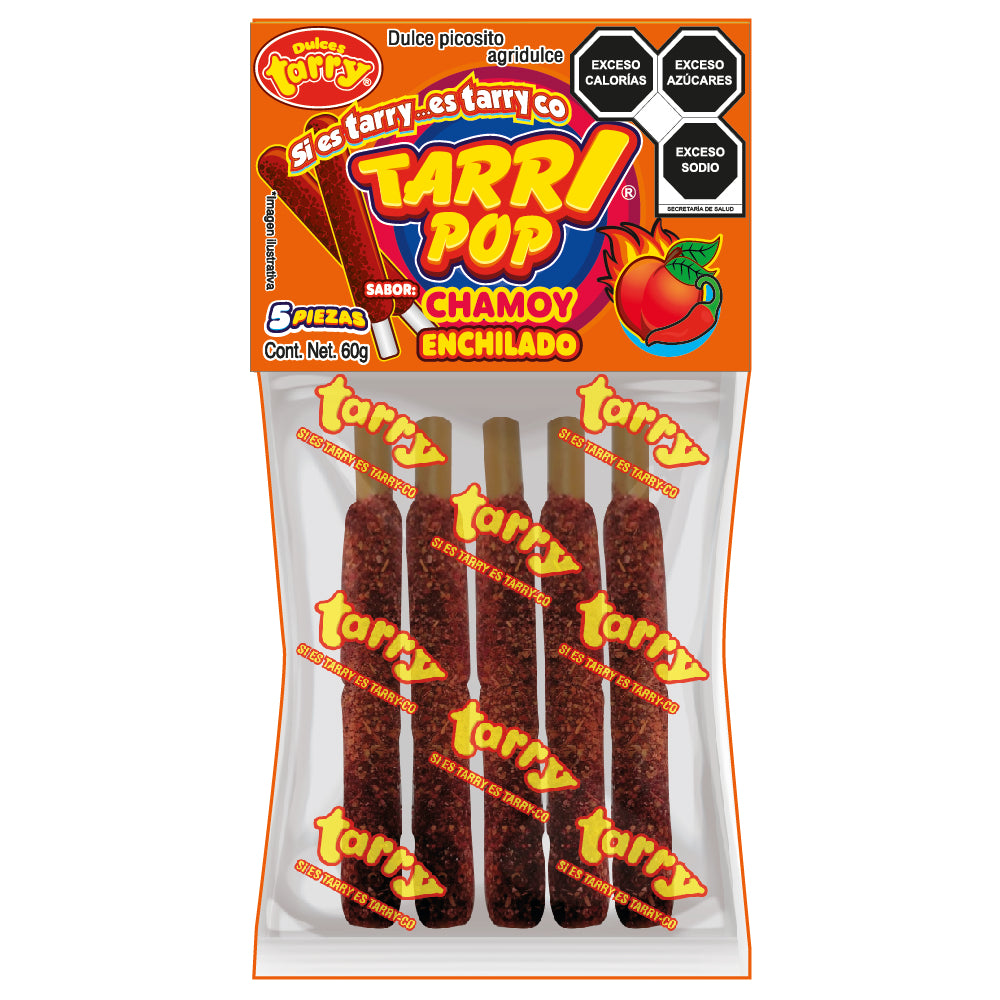 Tarry Pop Banderilla Chamoy 3 Pack Total 15pz 180gr
