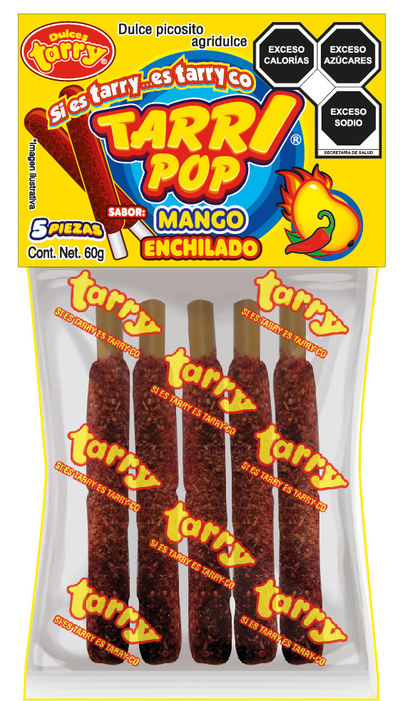 Tarry Pop Banderilla Mango 3 Pack Total 15pz 180gr