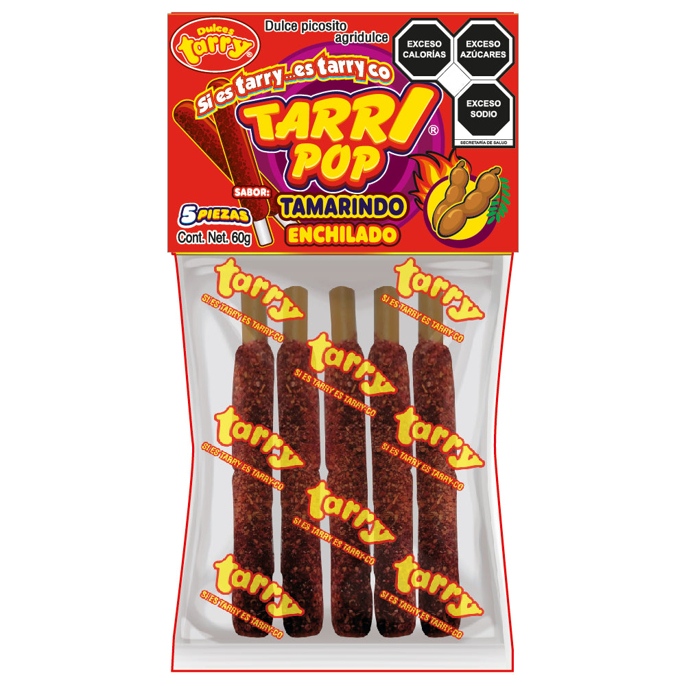 Tarry Pop Banderilla Tamarindo 3 Pack Total 15pz 180gr