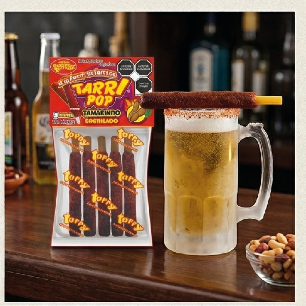 Tarry Pop Banderilla Tamarindo 3 Pack Total 15pz 180gr