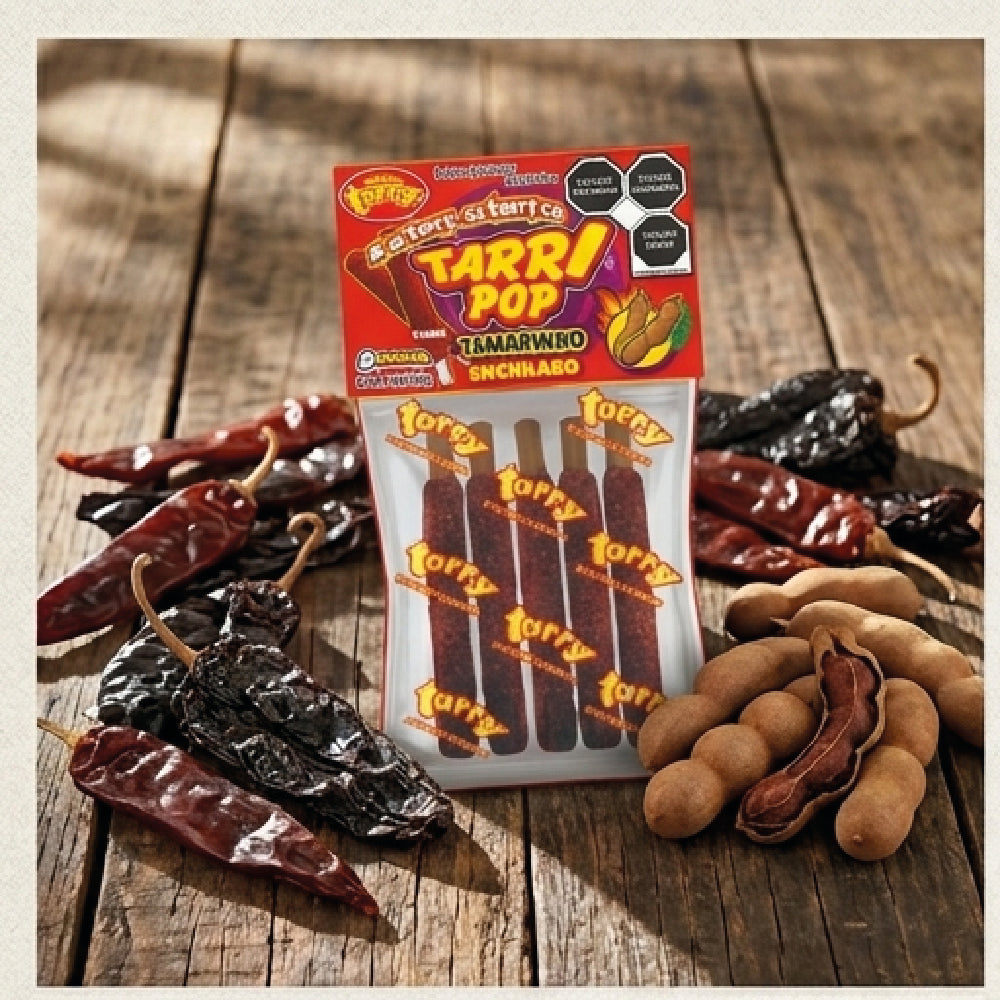 Tarry Pop Banderilla Tamarindo 3 Pack Total 15pz 180gr