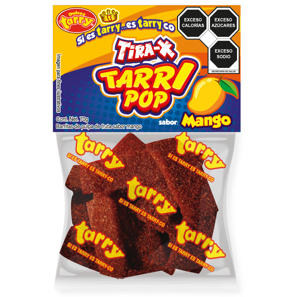 Tira-x Tarrypop Mango Chile 4 Packs 280gr