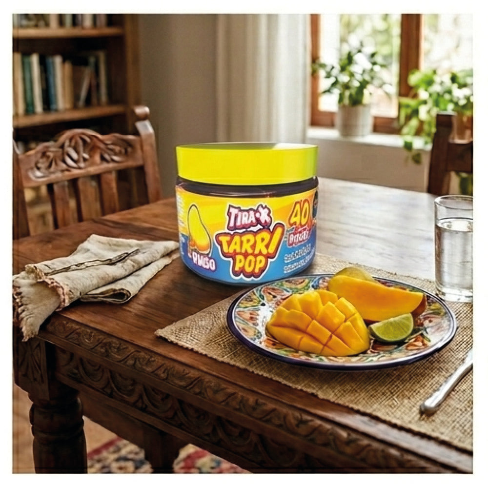 Vitrolero Tira-x Tarrypop Piña Chile 400gr 40pz